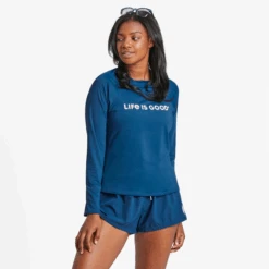 Women's LIG Horizontal Wordmark Long Sleeve Rashguard