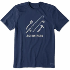 Men's Action Hero Dad Crusher Tee