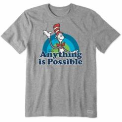 Men's Cat In The Hat Rainbow Short SleeveTee