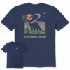 Men's Clean Dinosaur Life Was GoodCrusher Tee