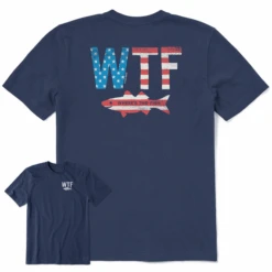 Men's Clean WTF Flag Short SleeveTee