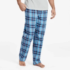 Men's Cool Blue Americana Plaid Classic Sleep Pant