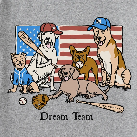 Men's Dream Team Baseball Short SleeveTee - Image 2