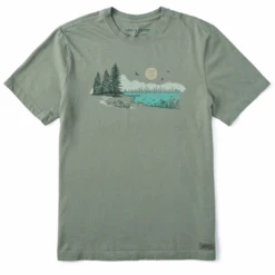 Men's Fineline Mountain Lake Short SleeveTee