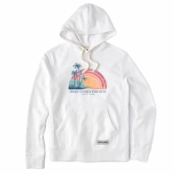 Men's Here Comes The Sun Rainbow Simply True Fleece Hoodie