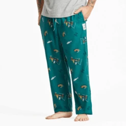 Men's Jake And Rocket Fishing Pattern Classic Sleep Pant