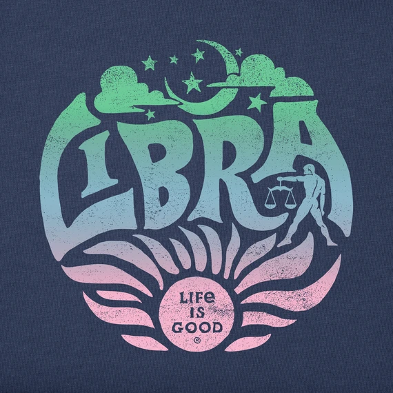 Men's Libra Zodiac Vibes Crusher Tee - Image 2