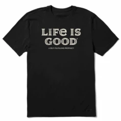 Men's Life Is Good Self Fulfilling Prophecy Short SleeveTee
