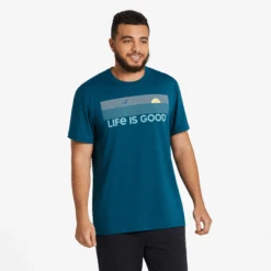 Men's Linear Oceanview Active Tee