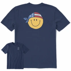 Men's Naive Smiley BandanaCrusher Tee