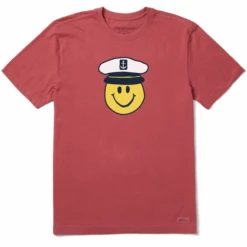 Men's Naive Smiley CaptainCrusher Tee