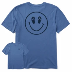 Men's Naive Smiley Flip FlopsCrusher Tee