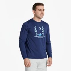 Men's Peace Out Long Sleeve Active Tee