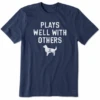 Men's Plays Well Golden Short Sleeve Tee