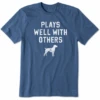 Men's Plays Well Pointer Short Sleeve Tee