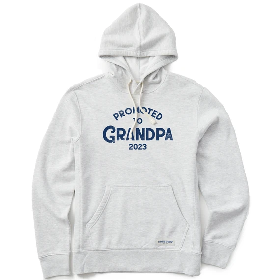 Men's Promoted To Grandpa 2023 Simply True Fleece Hoodie