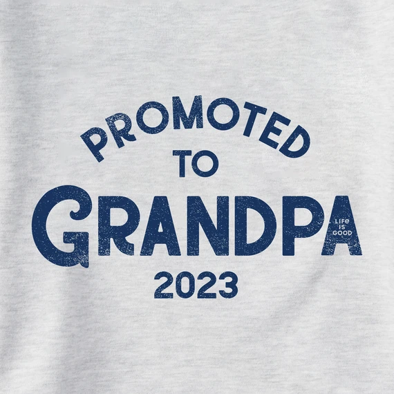 Men's Promoted To Grandpa 2023 Simply True Fleece Hoodie - Image 2