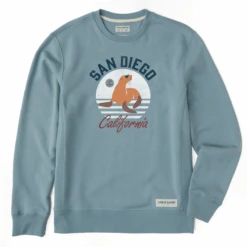 Men's Sea Lion Simply True Fleece Crew