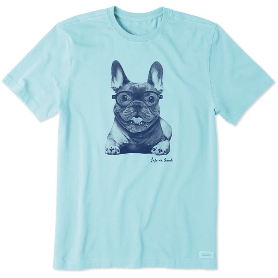 Men's Smart French Bull DogCrusher Tee