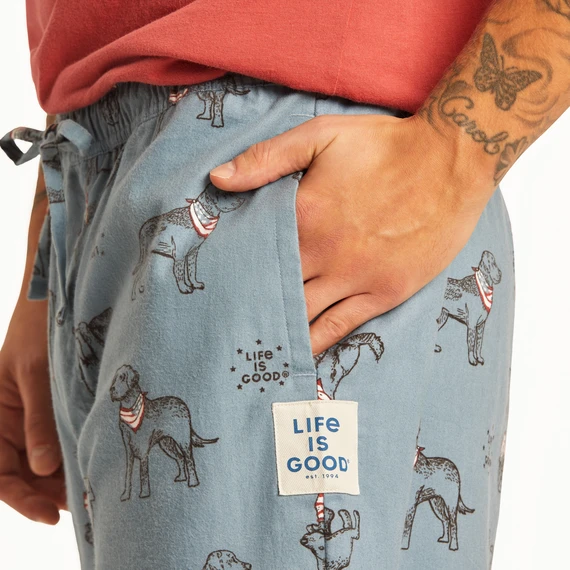 Men's Stay True Dog Pattern Classic Sleep Pant - Image 4
