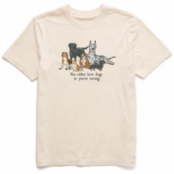 Men's Storybook Love Dogs Or Your Wrong PupsCrusher Tee