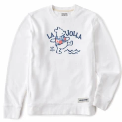 Men's Tie Dye Winnie La Jolla Simply True Fleece Crew