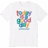 Men's Today Is A Good Day Typography Crusher Tee