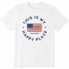 Men's USA Is My Happy Place Short SleeveTee