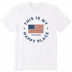 Men's USA Is My Happy Place Short SleeveTee