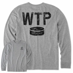 Men's What The Puck Long Sleeve Crusher Tee