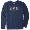 Men's Winnie Life Isn't Easy Long Sleeve Crusher Tee