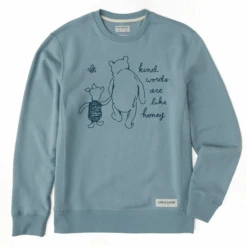 Men's Winnie & P Kind Words Simply True Fleece Crew