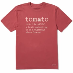 Men's Wordsmith Tomato Defined Short SleeveTee