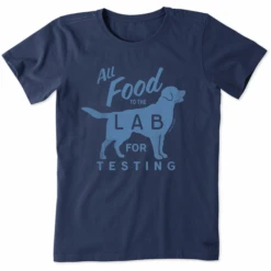 Women's All Food To The Lab For Testing Short SleeveTee