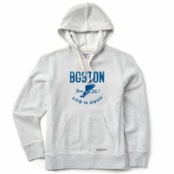 Women's Boston 26.2 Wings Simply True Fleece Hoodie