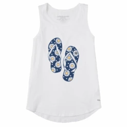 Women's Daisy Flips Sleeveless High-Low Crusher Tank