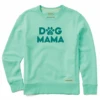 Women's Dog Mama Simply True Fleece Crew