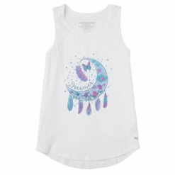 Women's Dream Catcher Moon Sleeveless High-Low Crusher Tank