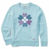 Women's Flip Flop Flower Simply True Fleece Crew