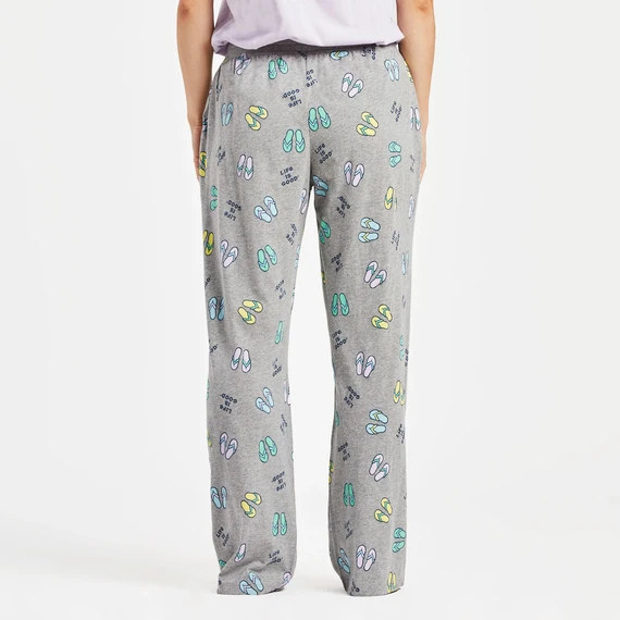Women's Flip Flop Pattern Snuggle Up Sleep Pant - Image 3