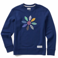 Women's Global Flower Simply True Fleece Crew