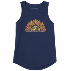 Women's Groovy Breathe Sun Sleeveless High-LowTank