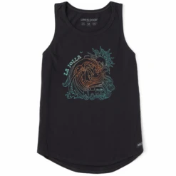 Women's Groovy Bus La Jolla Sleeveless High-Low Crusher-LITE Tank