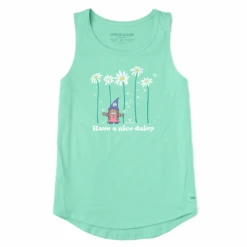 Women's Have A Nice Daisy Gnome Sleeveless High-Low Crusher Tank