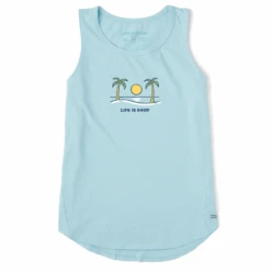Women's Here Comes The Sun Sleeveless High-Low Crusher Tank