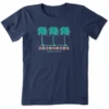 Women's Hibiscus And Palms Short SleeveTee