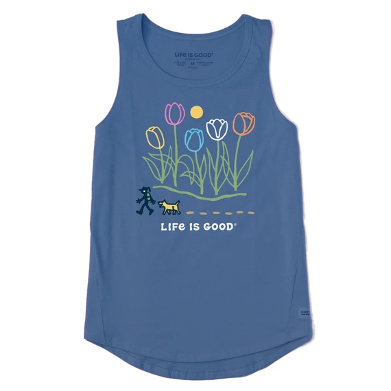 Women's Hiking Past Tulips Sleeveless High-Low Crusher Tank