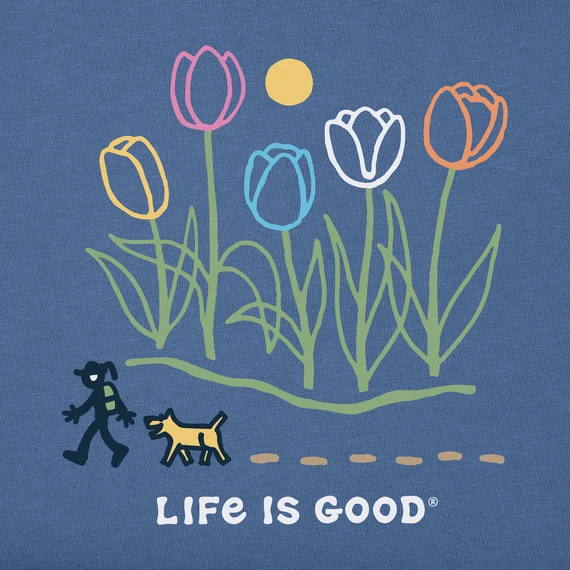 Women's Hiking Past Tulips Sleeveless High-Low Crusher Tank - Image 2