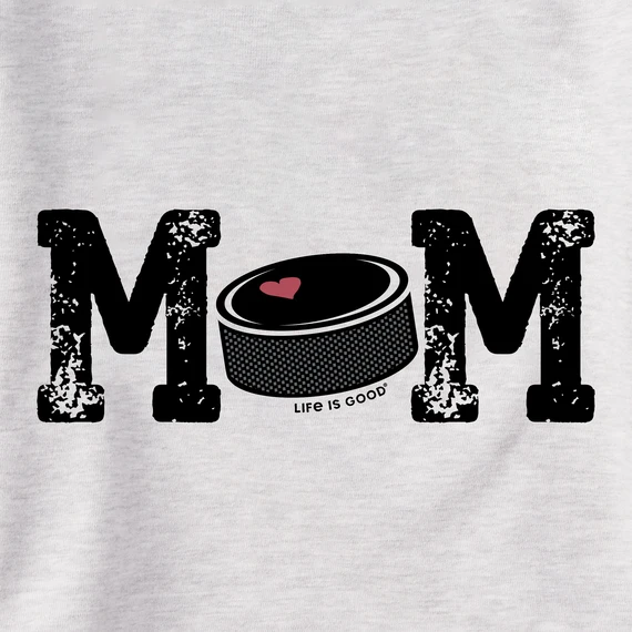 Women's Hockey Puck Mom Simply True Fleece Hoodie - Image 2