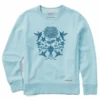 Women's Hummingbirds Mirror Simply True Fleece Crew